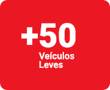 Contamos com mais de 50 veículos leves com idade média de 5 anos.